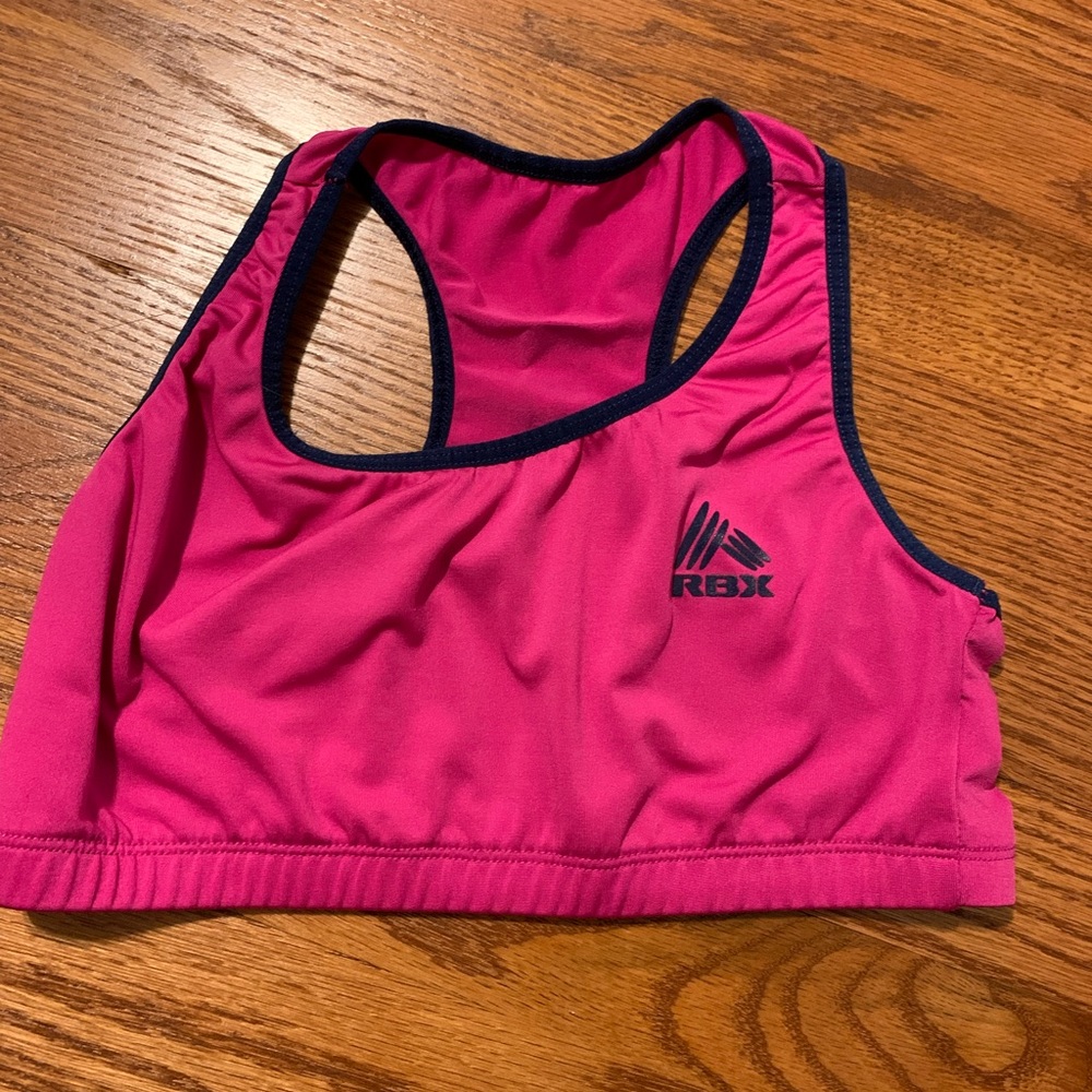 pink sports bra